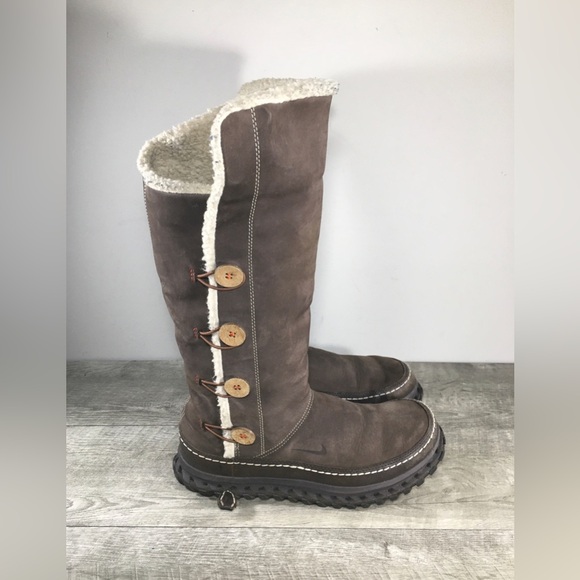 Nike ACG 375461 Valenka Puddle Proof Leather Women’s Winter Tall Boots Size 9 - Picture 1 of 13